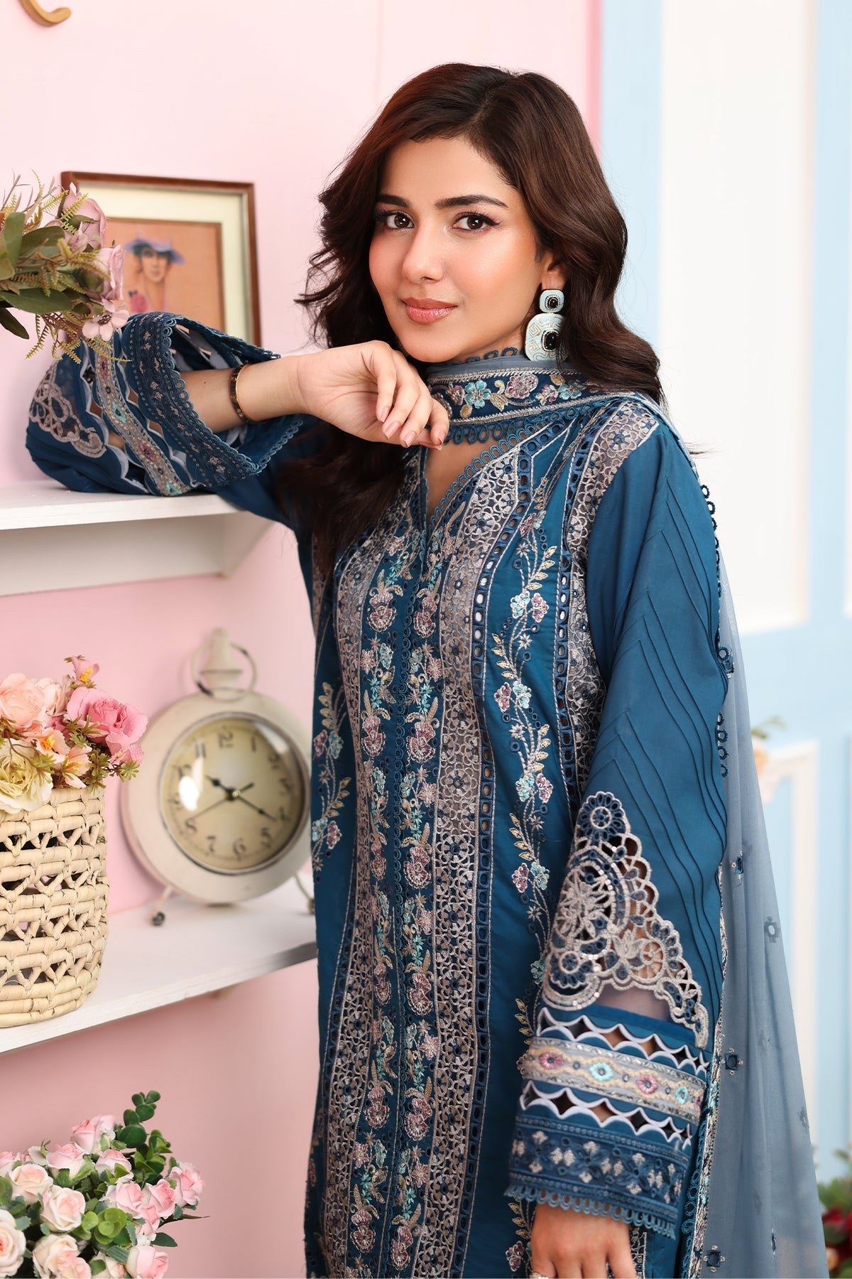 Imrozia Premium | Hayam Luxury Lawn 25 | SL 87 SAHAR - Official Imrozia Premium stockist in UK - Sakeena London