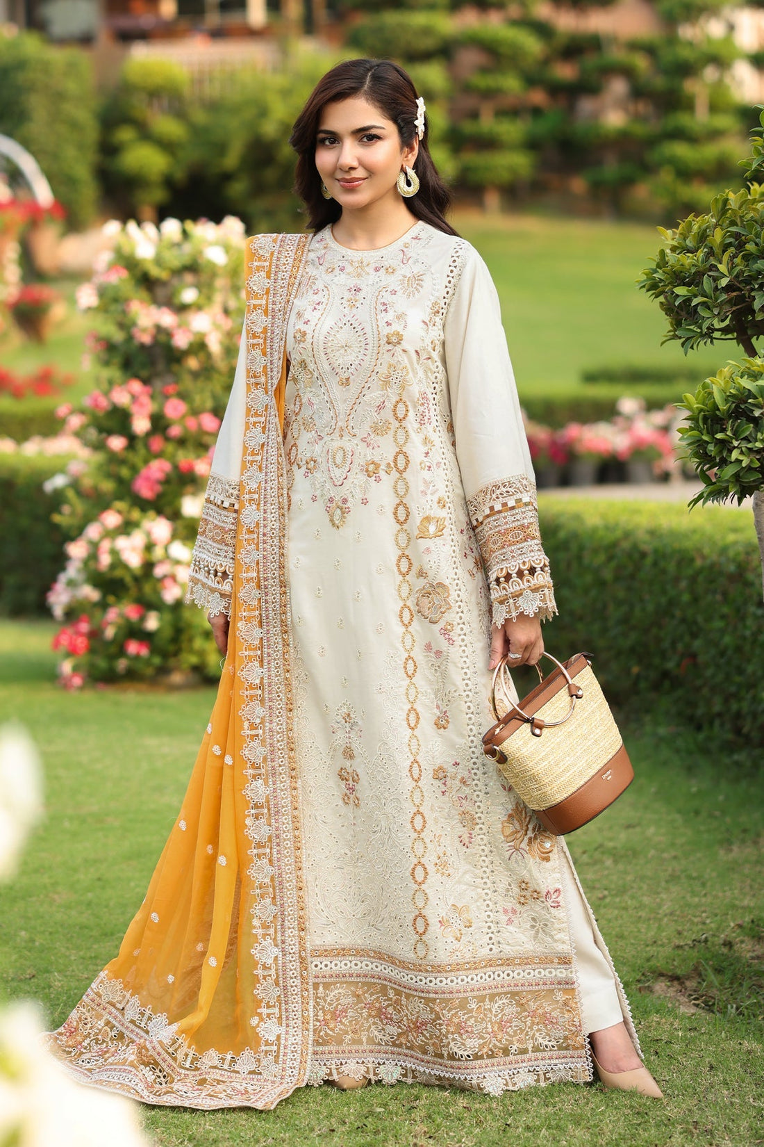 Imrozia Premium | Hayam Luxury Lawn 25 | SL 91 LULU - Official Imrozia Premium stockist in UK - Sakeena London