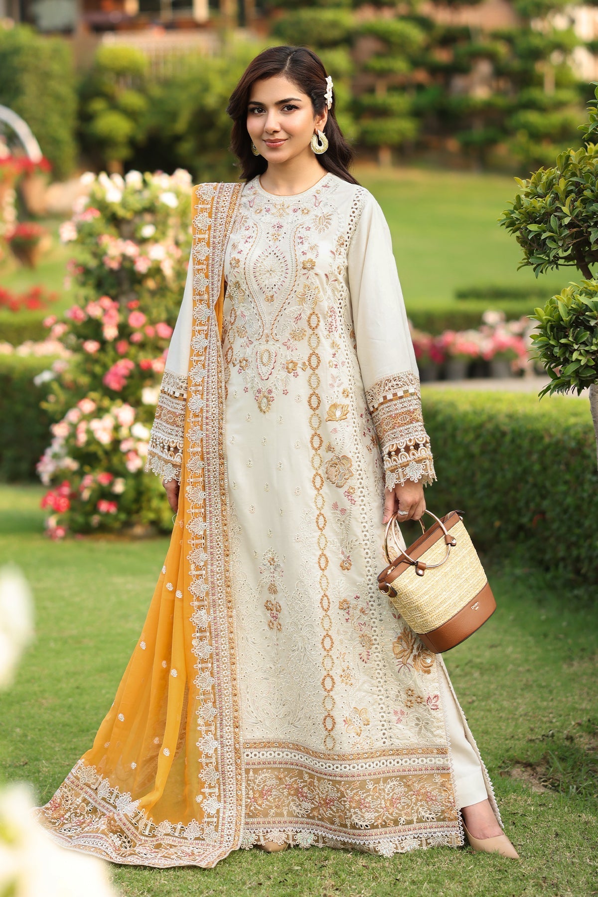 Imrozia Premium | Hayam Luxury Lawn 25 | SL 91 LULU - Official Imrozia Premium stockist in UK - Sakeena London