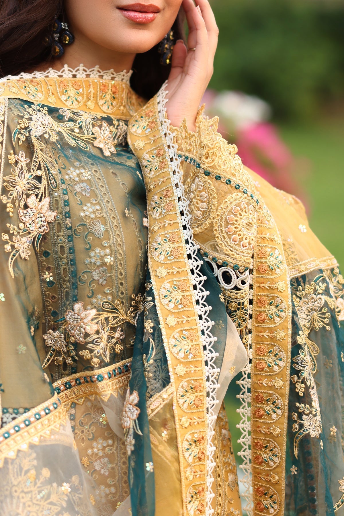 Imrozia Premium | Hayam Luxury Lawn 25 | SL 92 SHAKIRA - Official Imrozia Premium stockist in UK - Sakeena London