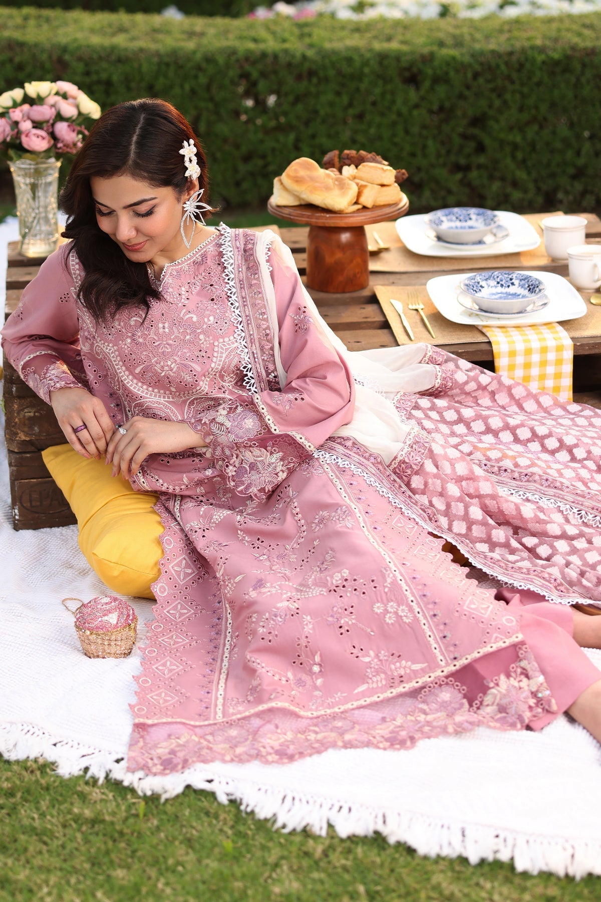 Imrozia Premium | Hayam Luxury Lawn 25 | SL 93 ISRA - Official Imrozia Premium stockist in UK - Sakeena London