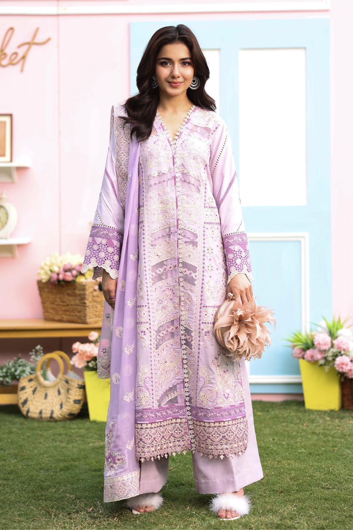 Imrozia Premium | Hayam Luxury Lawn 25 | SL 95 HALIMA - Official Imrozia Premium stockist in UK - Sakeena London