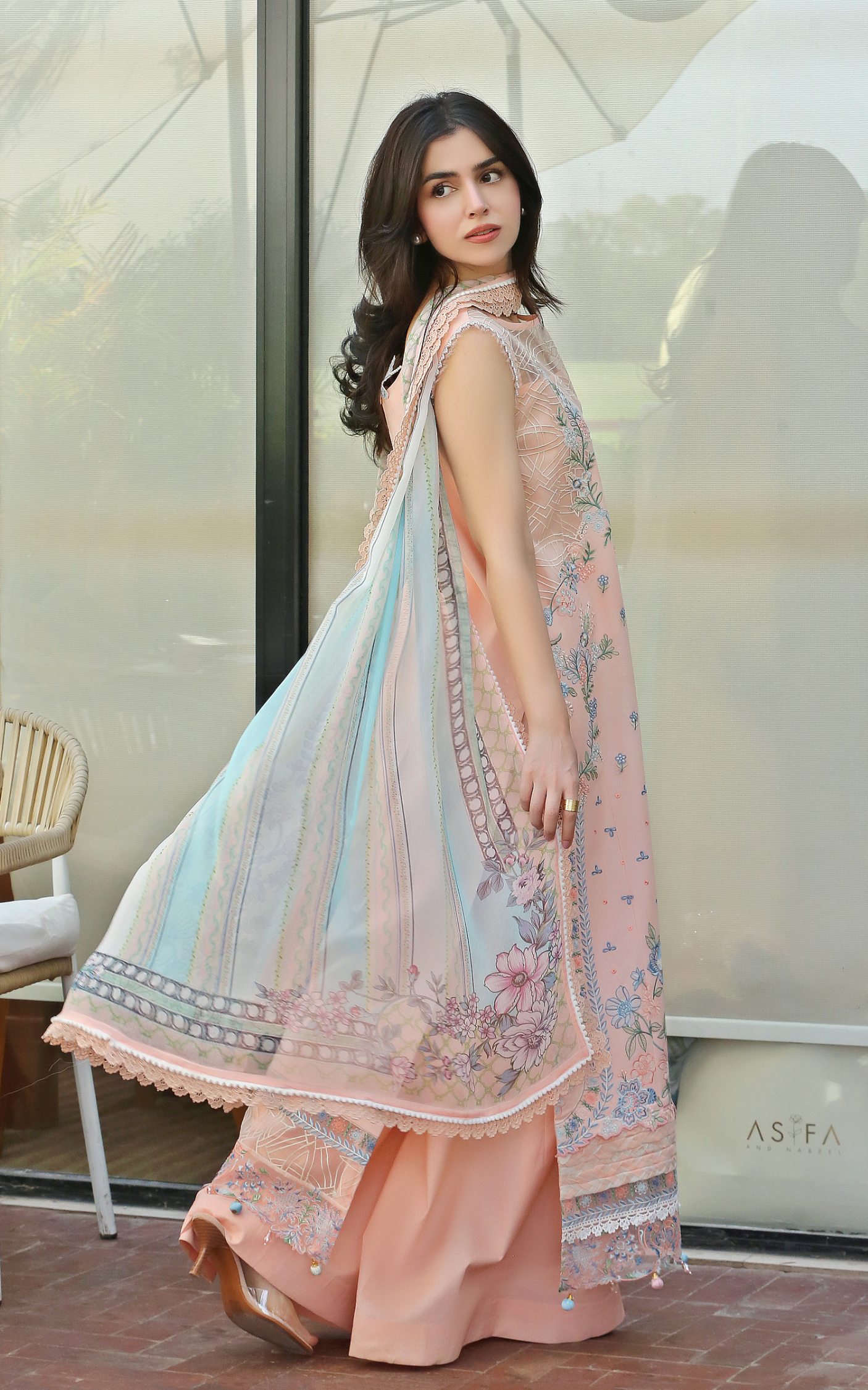 Asifa and Nabeel | Summer Lawn 26 | Peach Garden (SL26-05)