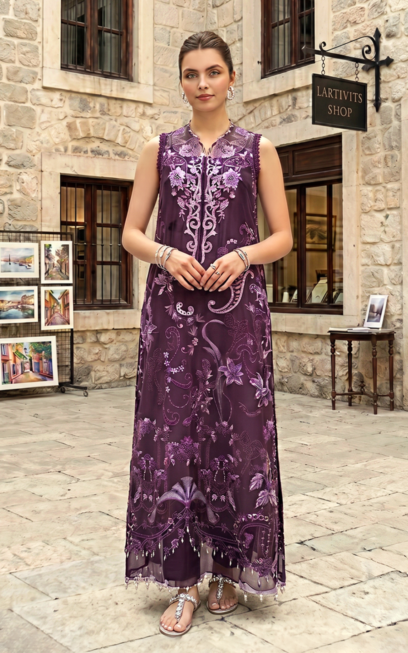 Asifa and Nabeel | Summer Lawn 26 | Plum Royale (SL26-10)
