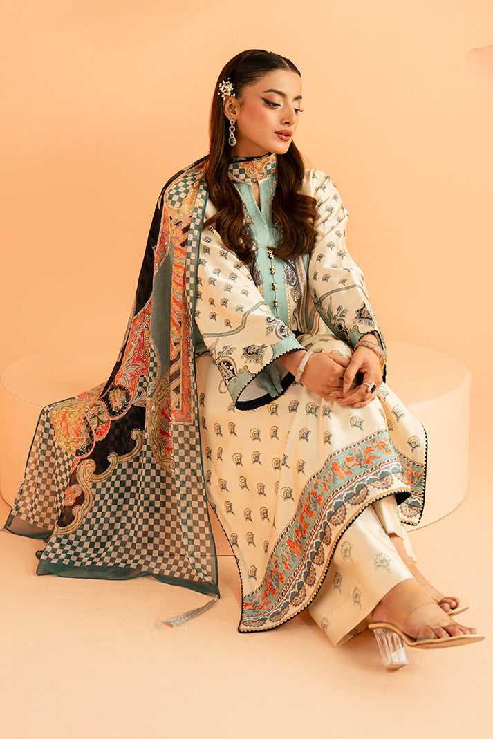 Imrozia Premium | Amelia Printed Silk | SP-150 Verdant Ãlan
