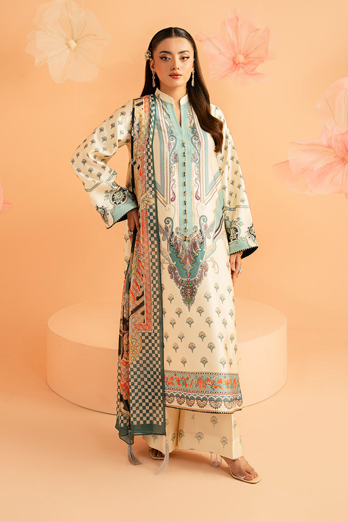 Imrozia Premium | Amelia Printed Silk | SP-150 Verdant Ãlan