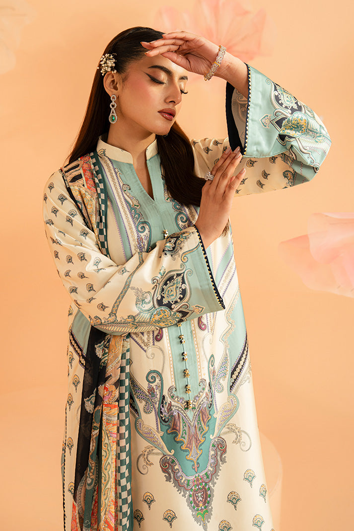 Imrozia Premium | Amelia Printed Silk | SP-150 Verdant Ãlan