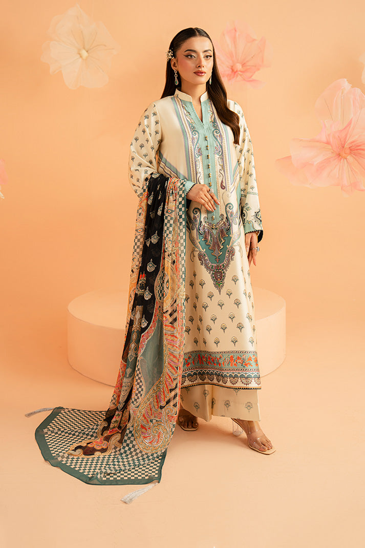 Imrozia Premium | Amelia Printed Silk | SP-150 Verdant Ãlan