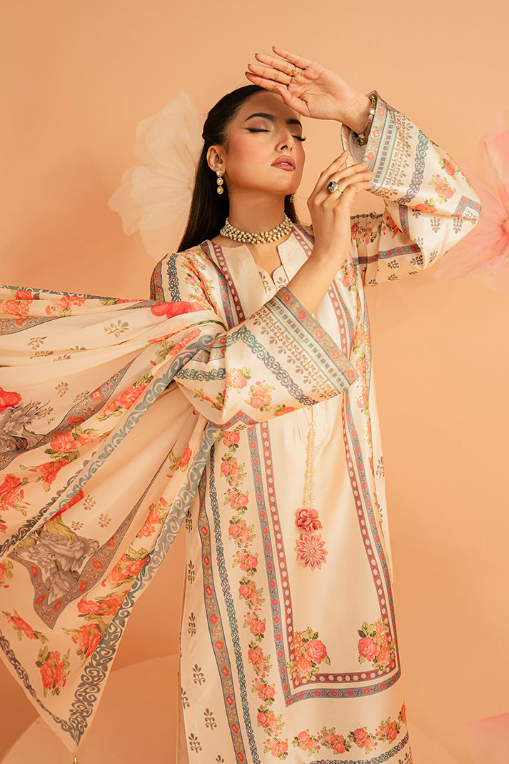 Imrozia Premium | Amelia Printed Silk | SP-154 RosÃ© Charm