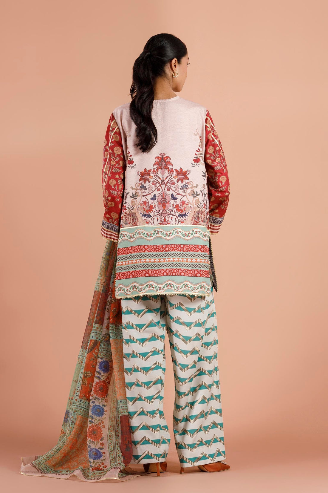 Sana Safinaz | Luxury Pret | Raw Silk Suit SS26EXE604P3