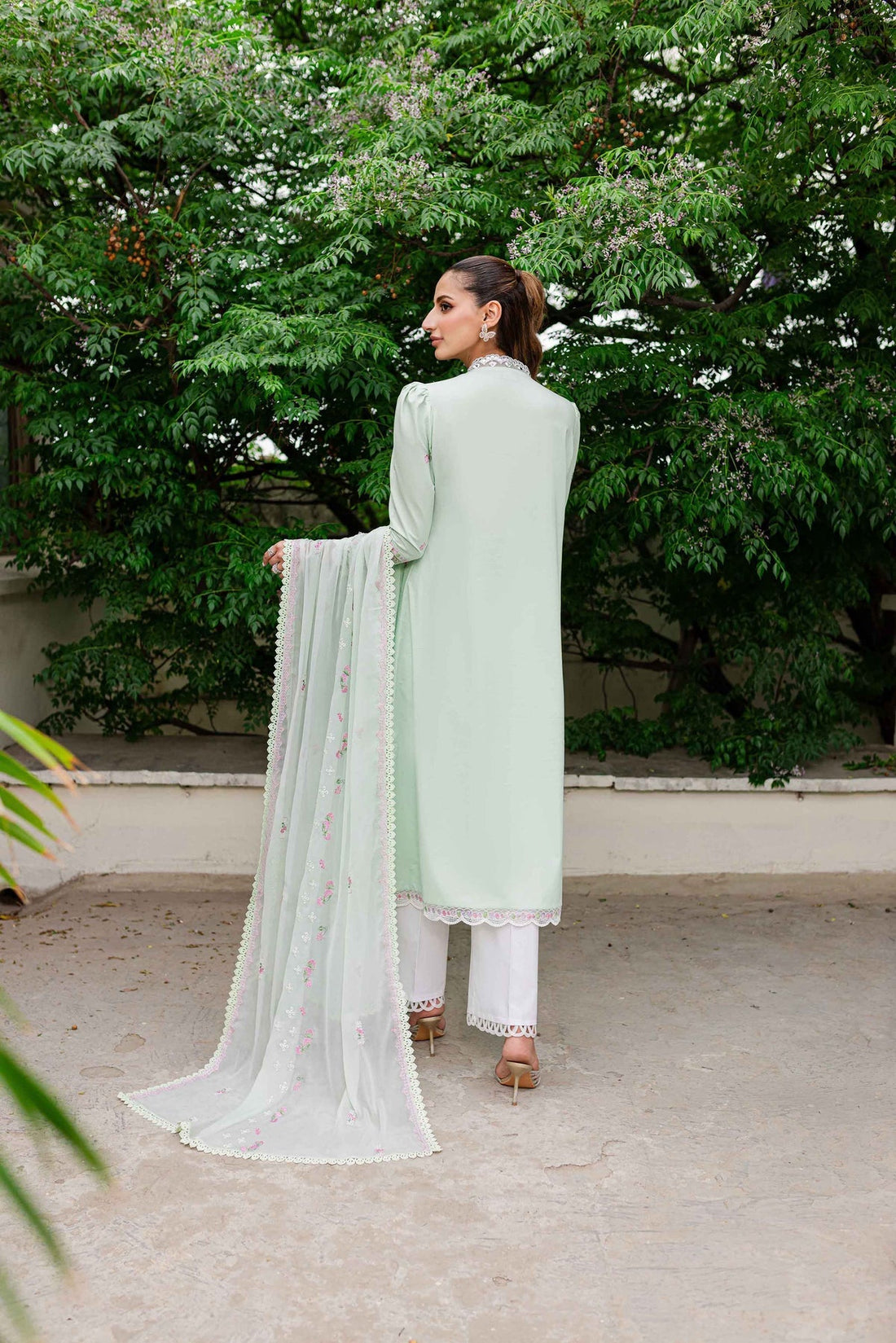 Sable Vogue | Shiree Lawn 24 | Mint Garden - Official Sable Vogue stockist in UK - Sakeena London