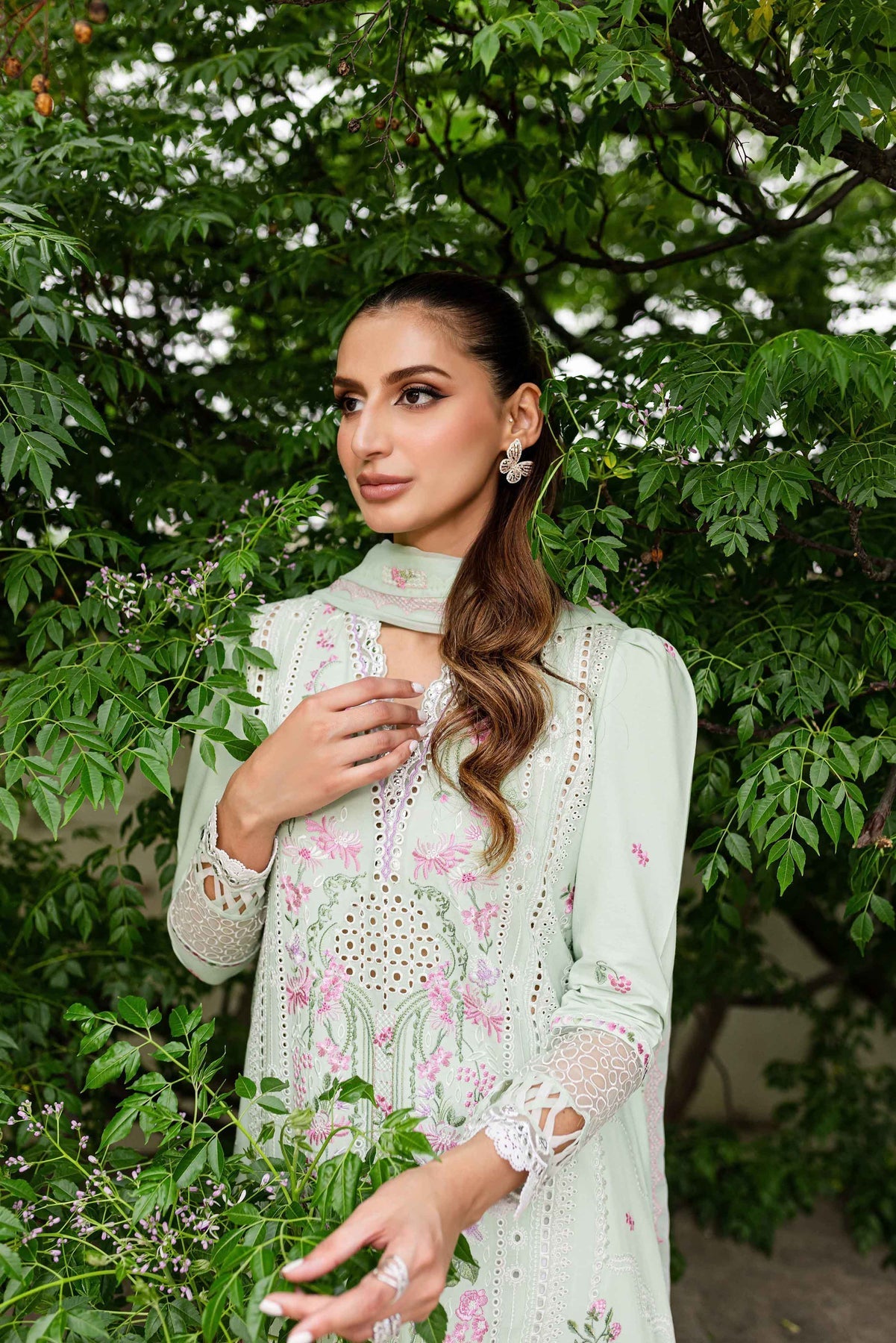 Sable Vogue | Shiree Lawn 24 | Mint Garden - Official Sable Vogue stockist in UK - Sakeena London