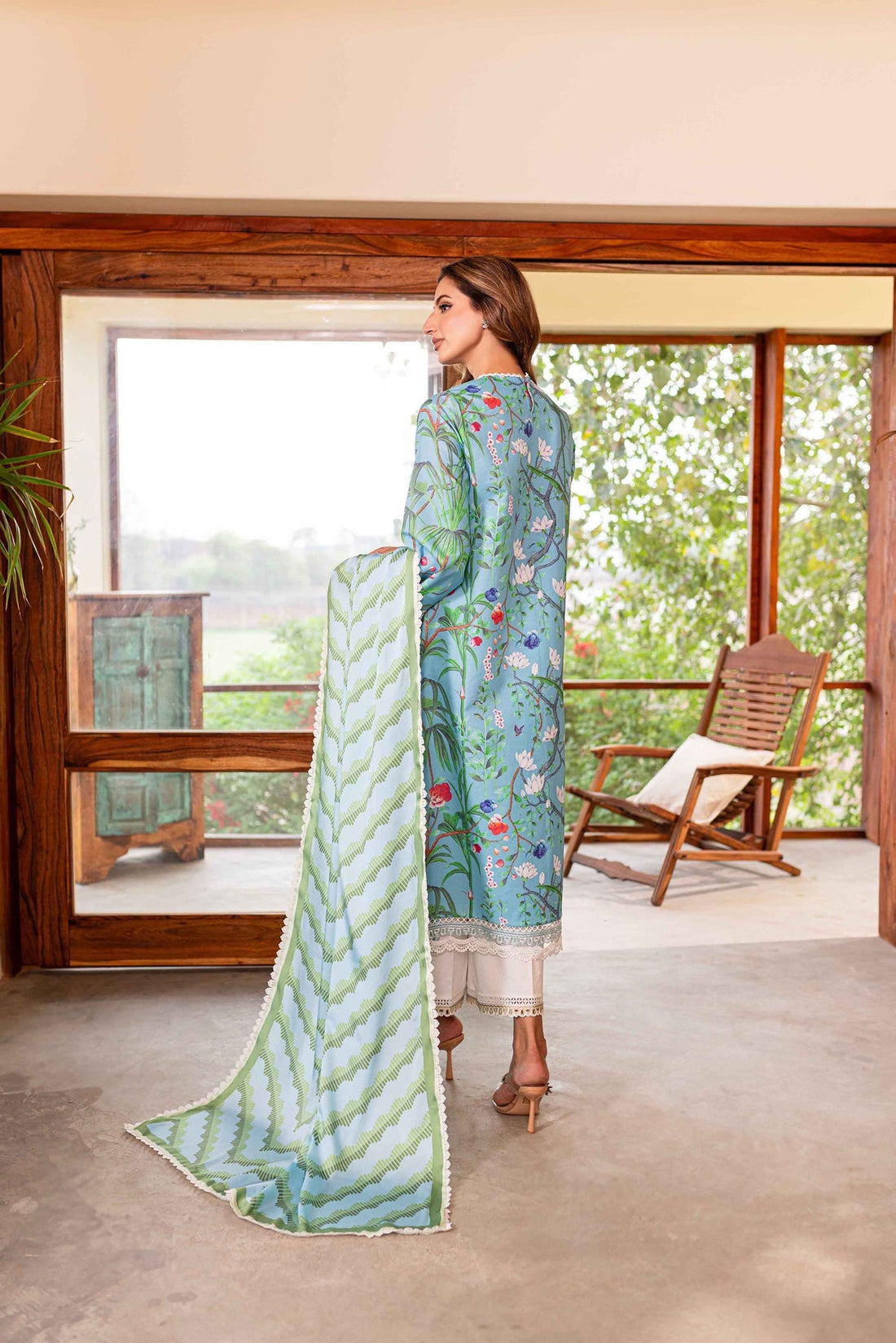 Sable Vogue | Shiree Lawn 24 | Flower Of Paradise - Official Sable Vogue stockist in UK - Sakeena London