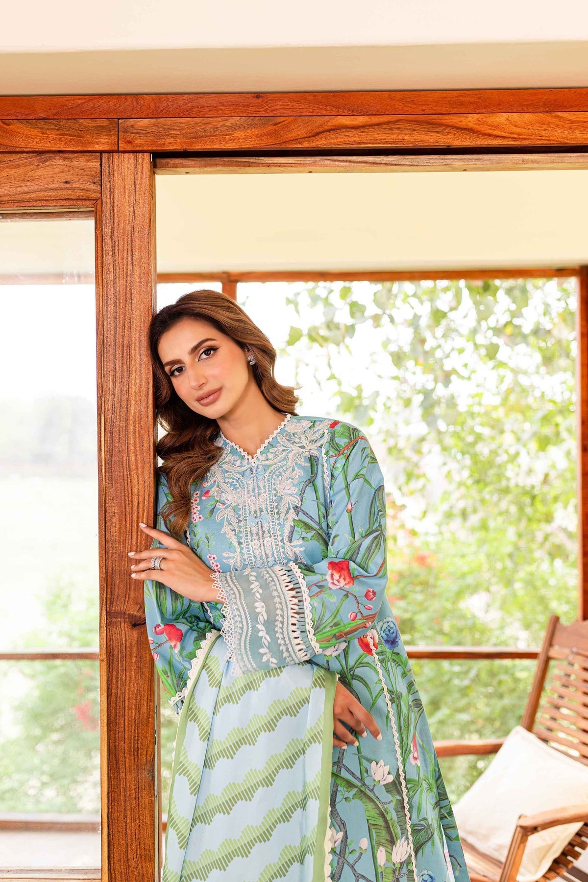 Sable Vogue | Shiree Lawn 24 | Flower Of Paradise - Official Sable Vogue stockist in UK - Sakeena London