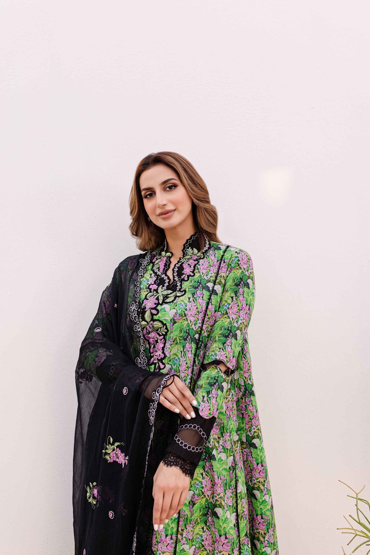 Sable Vogue | Shiree Lawn 24 | Black Iris - Official Sable Vogue stockist in UK - Sakeena London