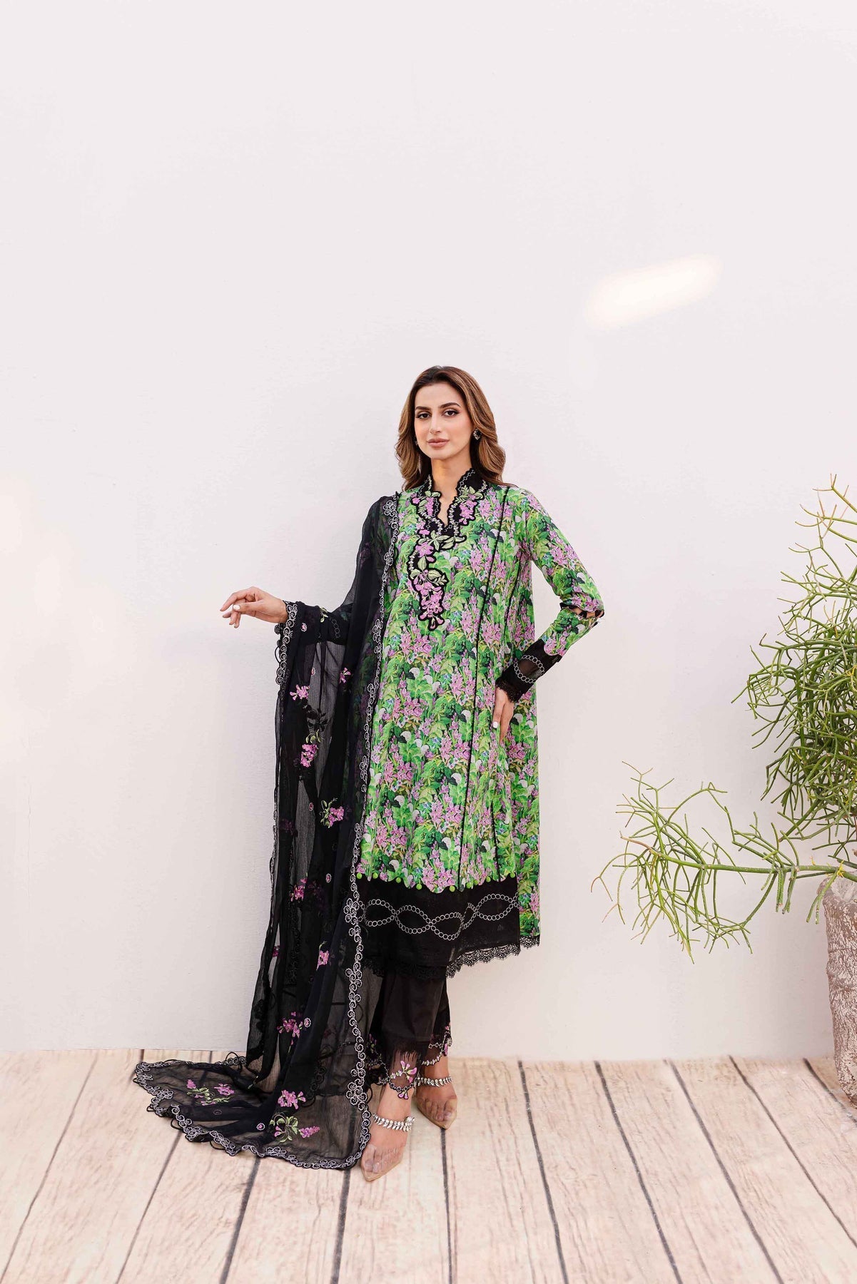 Sable Vogue | Shiree Lawn 24 | Black Iris - Official Sable Vogue stockist in UK - Sakeena London