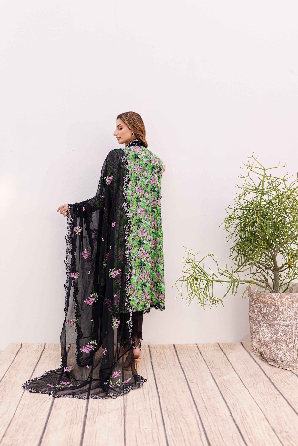 Sable Vogue | Shiree Lawn 24 | Black Iris - Official Sable Vogue stockist in UK - Sakeena London