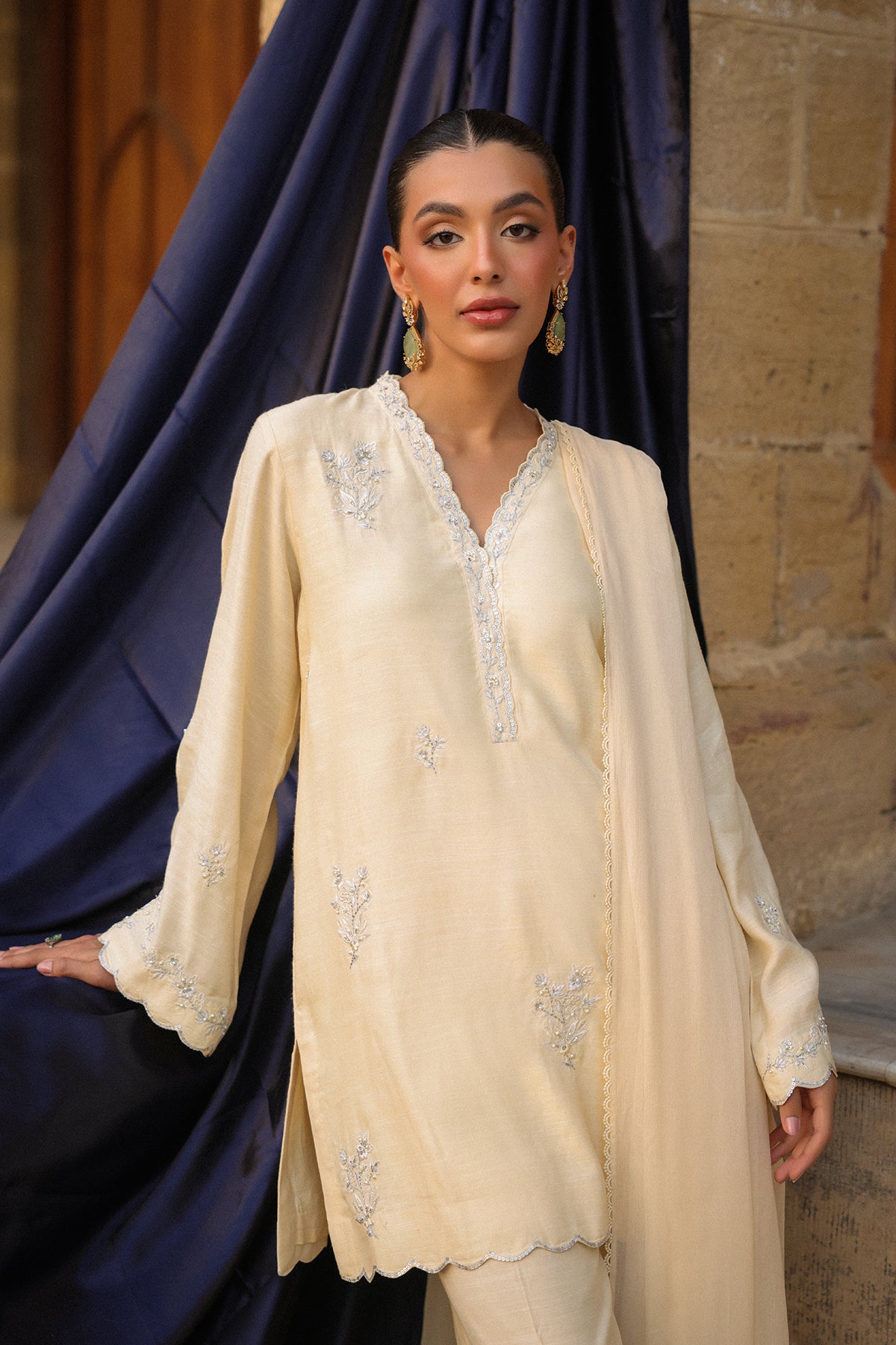 Sahar | Luxury Pret 25 | Butter Bloom - Official Sakeena London stockist in UK - Sakeena London