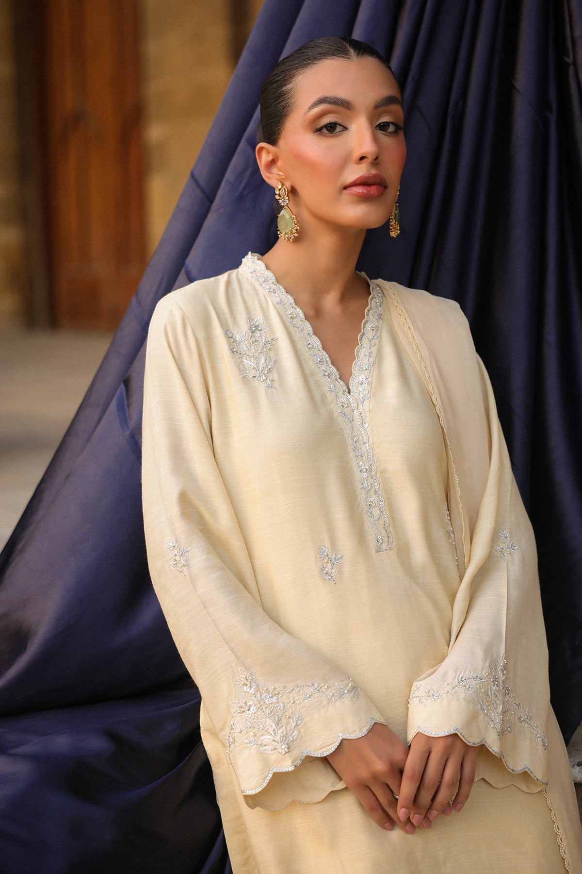 Sahar | Luxury Pret 25 | Butter Bloom - Official Sakeena London stockist in UK - Sakeena London