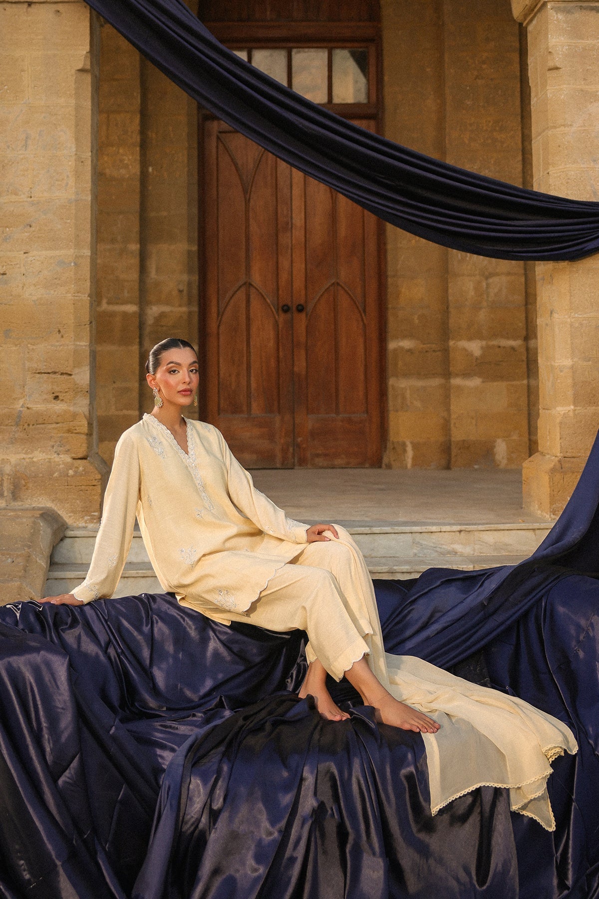 Sahar | Luxury Pret 25 | Butter Bloom - Official Sakeena London stockist in UK - Sakeena London