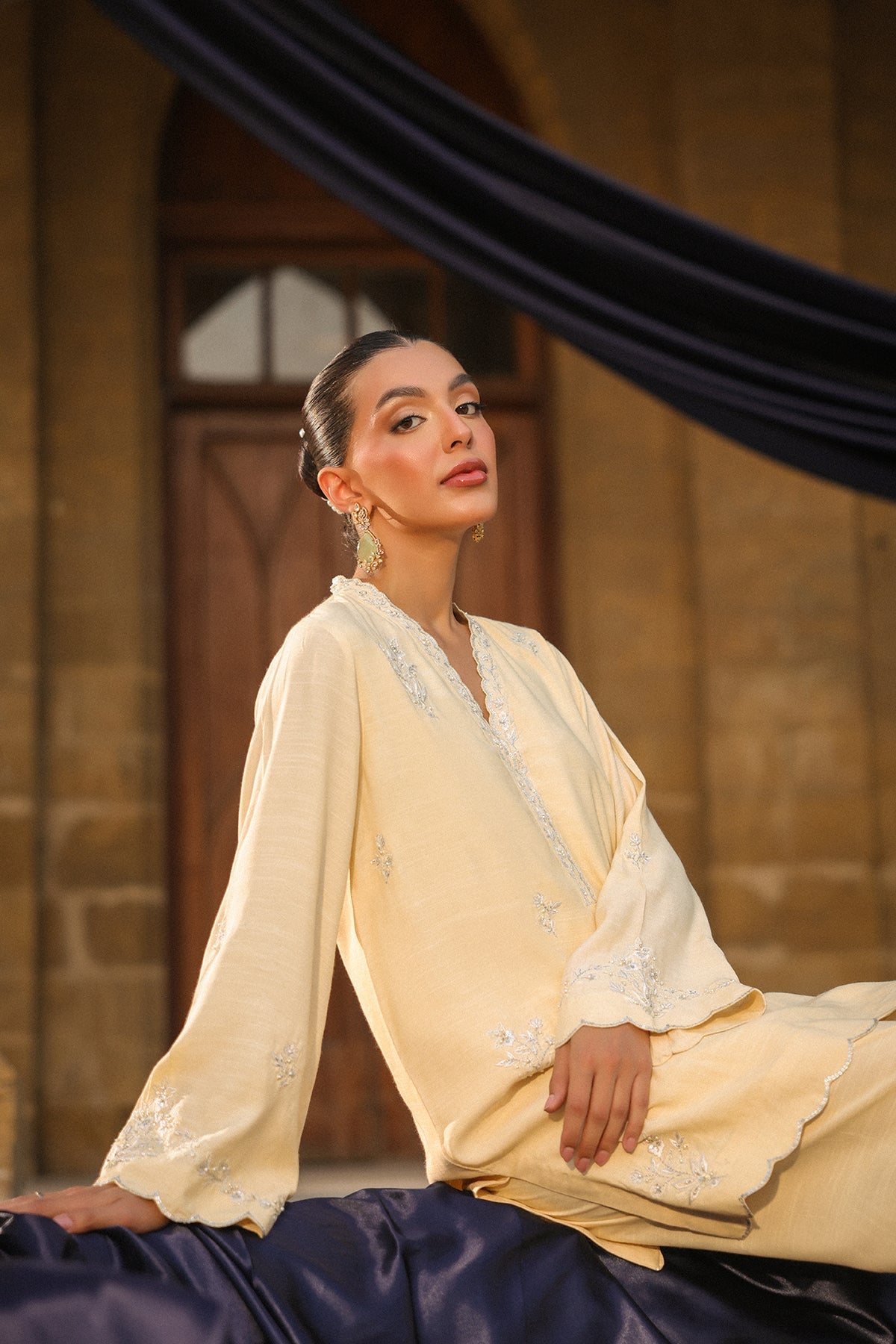 Sahar | Luxury Pret 25 | Butter Bloom - Official Sakeena London stockist in UK - Sakeena London