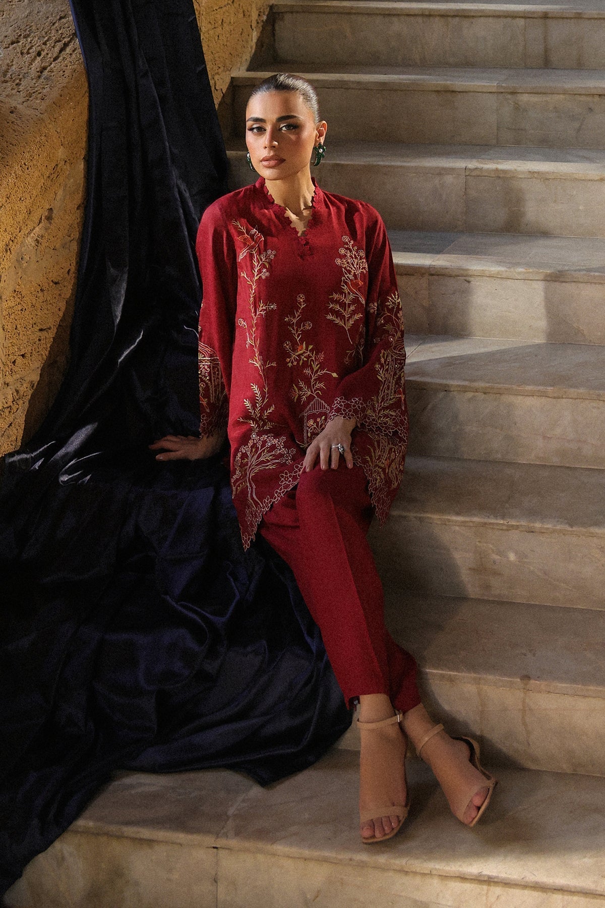 Sahar | Luxury Pret 25 | Ruby Radiance - Official Sahar stockist in UK - Sakeena London