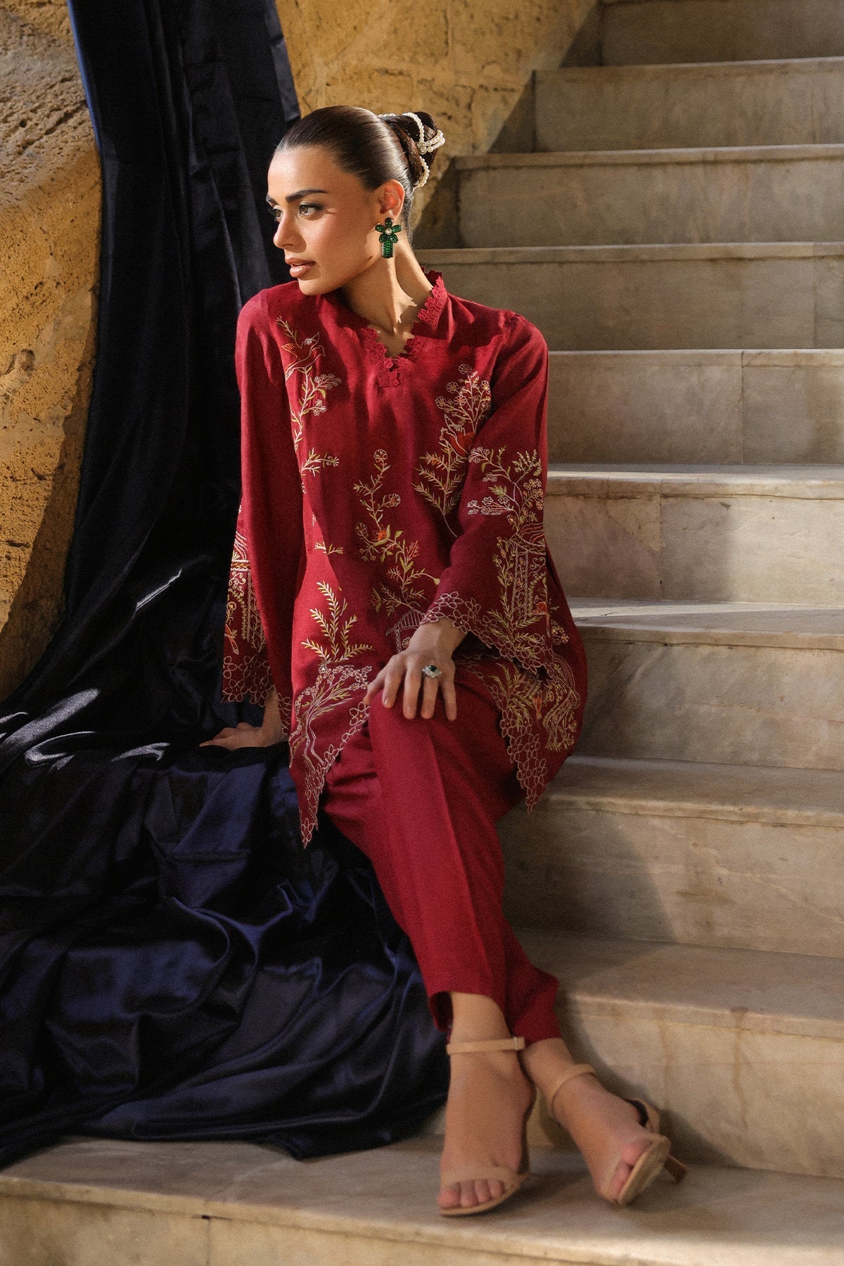Sahar | Luxury Pret 25 | Ruby Radiance - Official Sahar stockist in UK - Sakeena London