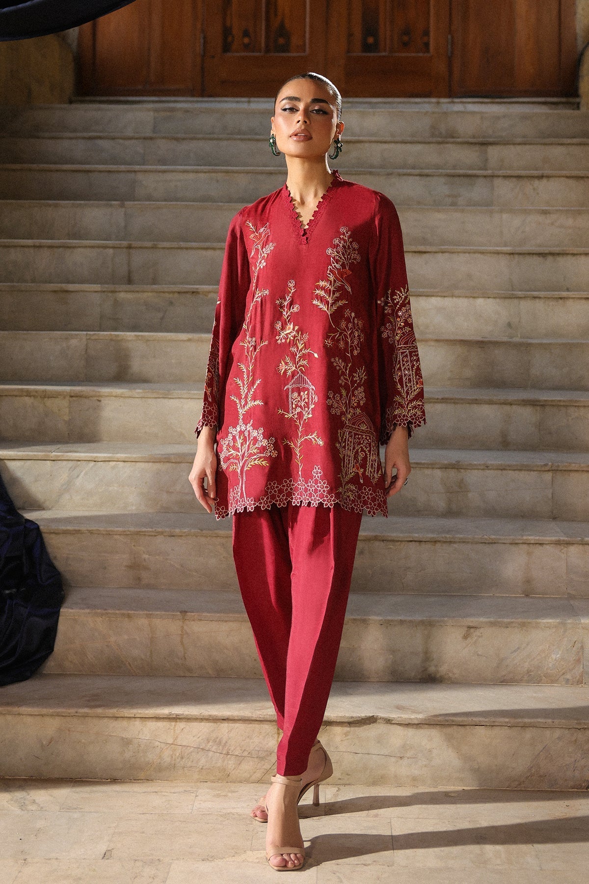 Sahar | Luxury Pret 25 | Ruby Radiance - Official Sahar stockist in UK - Sakeena London