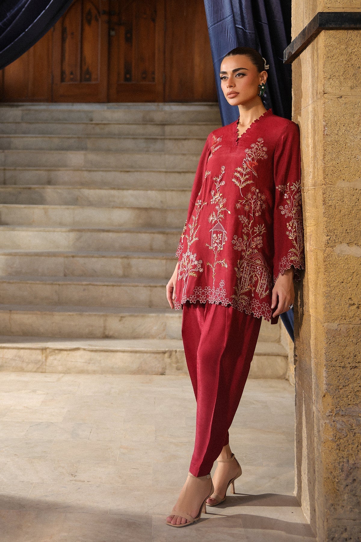 Sahar | Luxury Pret 25 | Ruby Radiance - Official Sahar stockist in UK - Sakeena London
