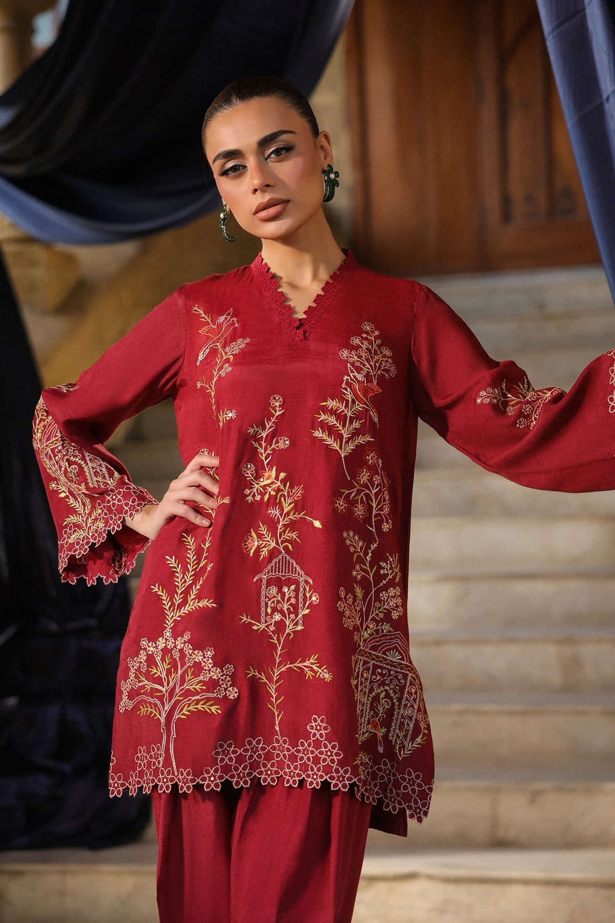 Sahar | Luxury Pret 25 | Ruby Radiance - Official Sahar stockist in UK - Sakeena London
