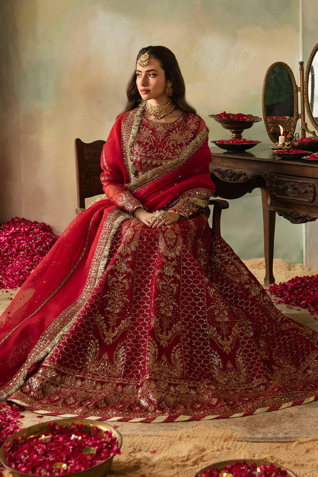 Saad Shaikh | Elana Wedding Formals | Cerise - Official Saad Shaikh stockist in UK - Sakeena London