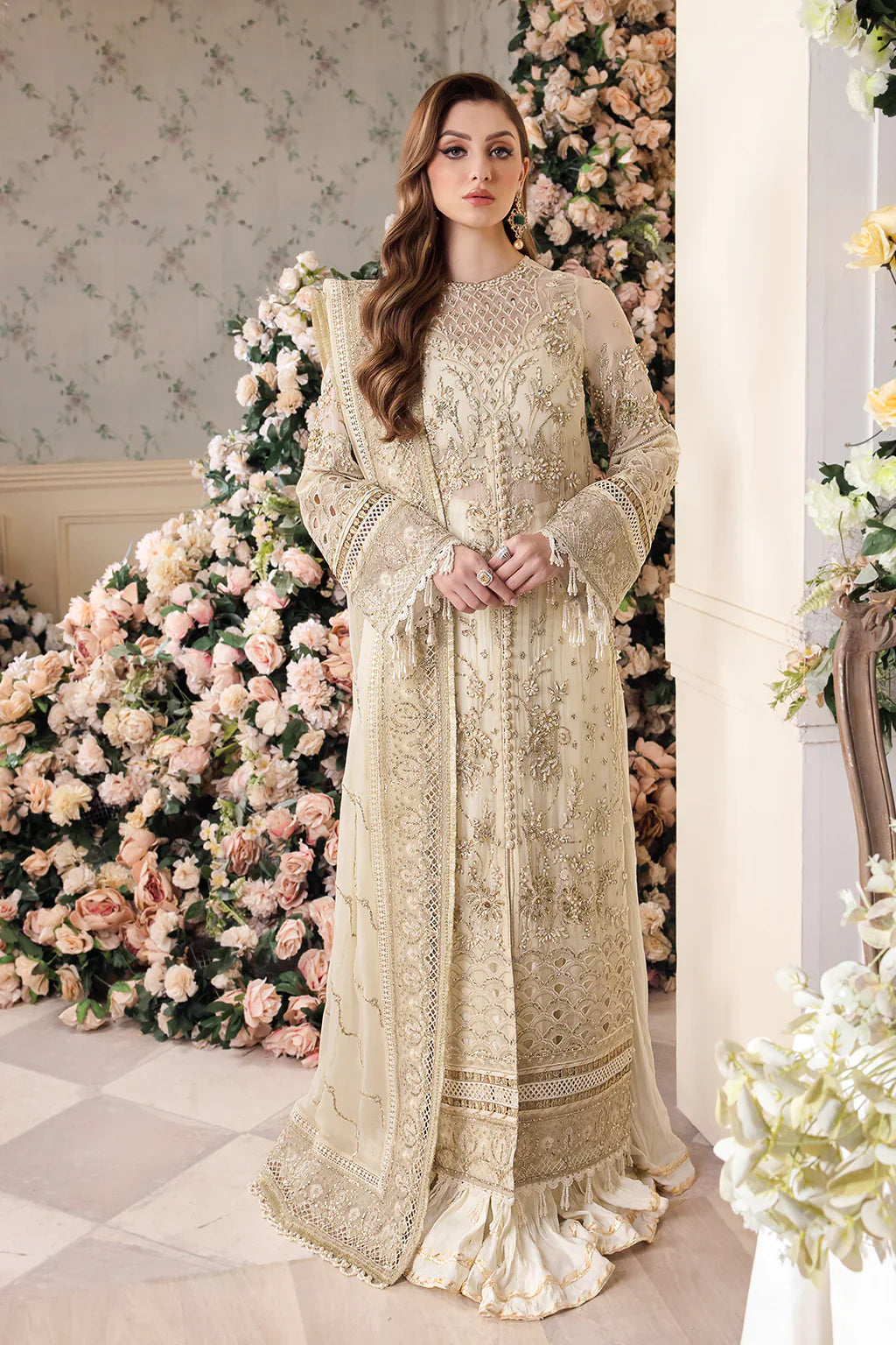 Saad Shaikh | Panache Luxury Chiffon 24 | Noor e Jaan - Official Saad Shaikh stockist in UK - Sakeena London