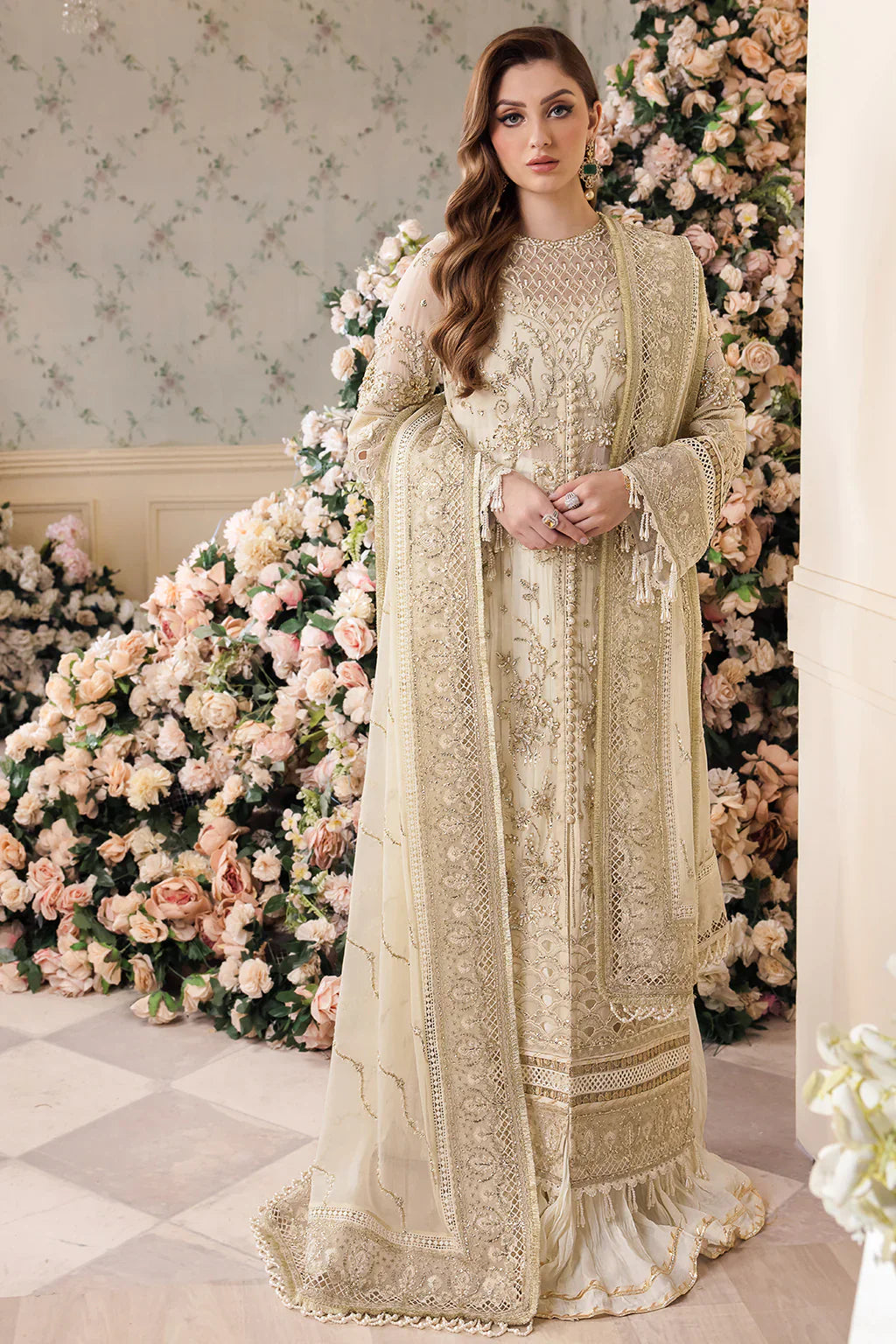 Saad Shaikh | Panache Luxury Chiffon 24 | Noor e Jaan - Official Saad Shaikh stockist in UK - Sakeena London