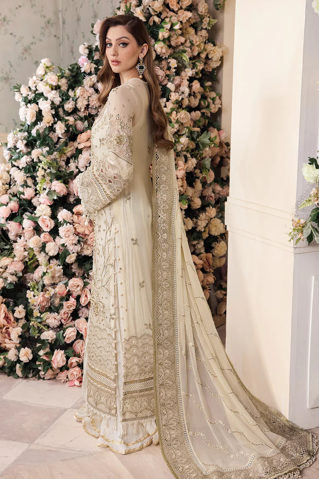 Saad Shaikh | Panache Luxury Chiffon 24 | Noor e Jaan - Official Saad Shaikh stockist in UK - Sakeena London