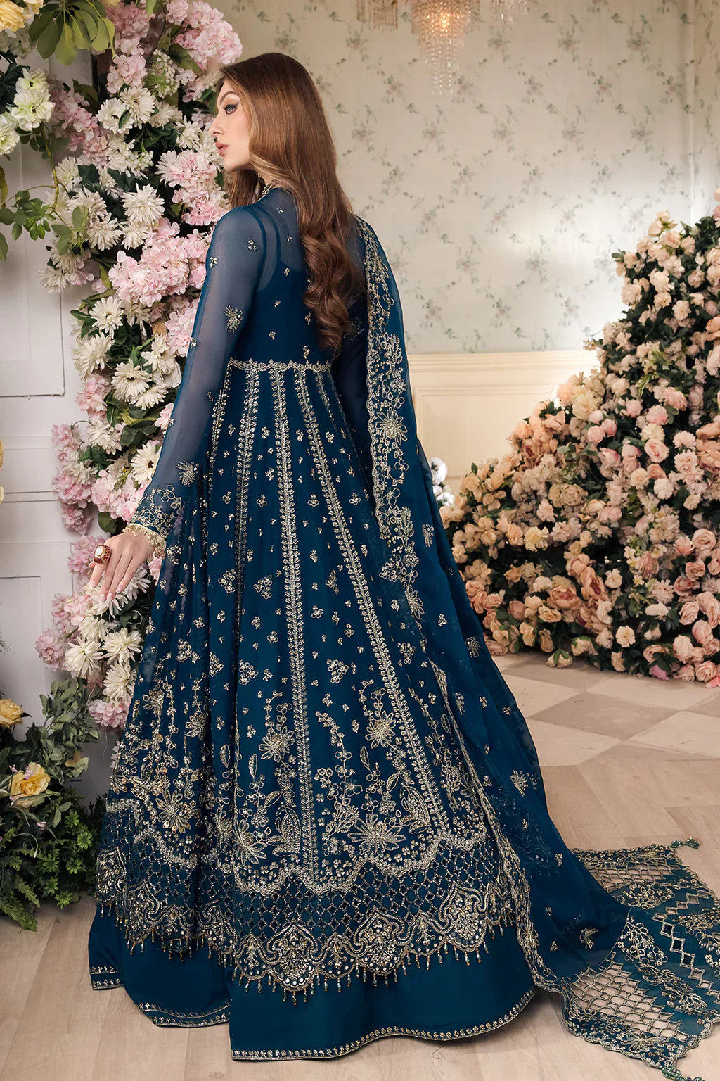 Saad Shaikh | Panache Luxury Chiffon 24 | Yumna - Official Saad Shaikh stockist in UK - Sakeena London