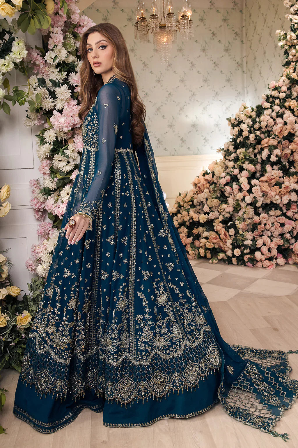 Saad Shaikh | Panache Luxury Chiffon 24 | Yumna - Official Saad Shaikh stockist in UK - Sakeena London