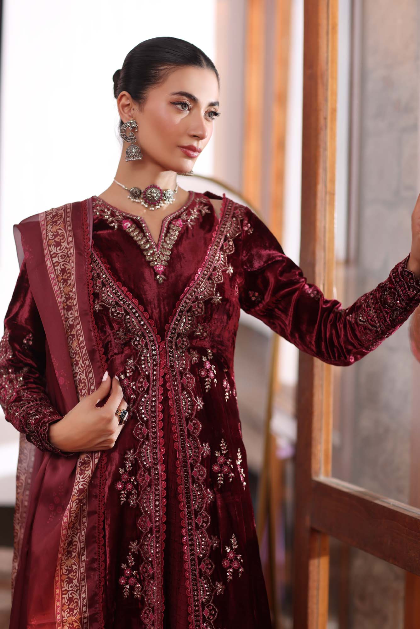 Noor by Saadia Asad | Suzaankari Winter 24 | D10 - Official Noor by Saadia Asad stockist in UK - Sakeena London