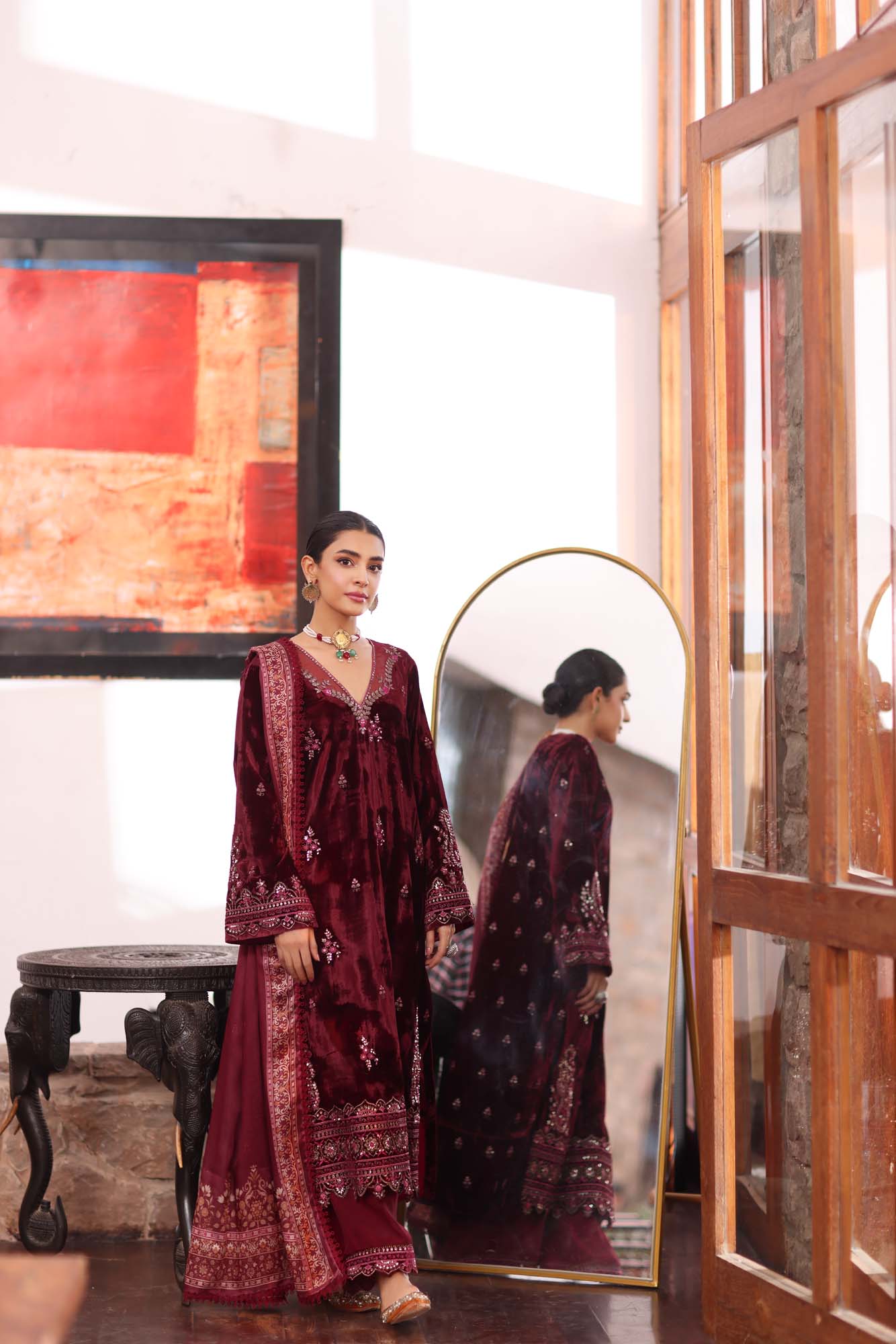 Noor by Saadia Asad | Suzaankari Winter 24 | D10 - Official Noor by Saadia Asad stockist in UK - Sakeena London