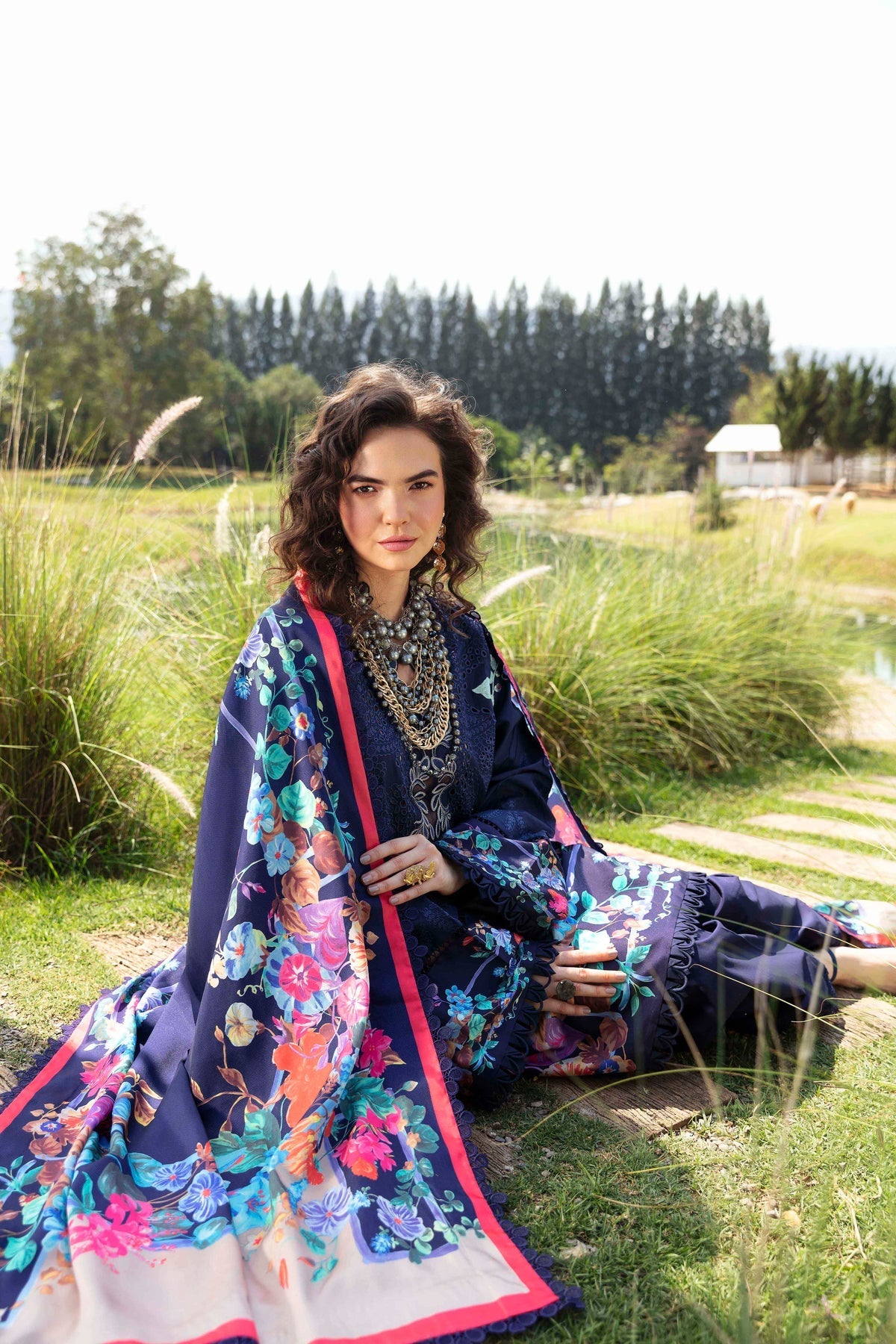 Sable Vogue | Luxury Lawn 24 | Blossom - Official Sable Vogue stockist in UK - Sakeena London
