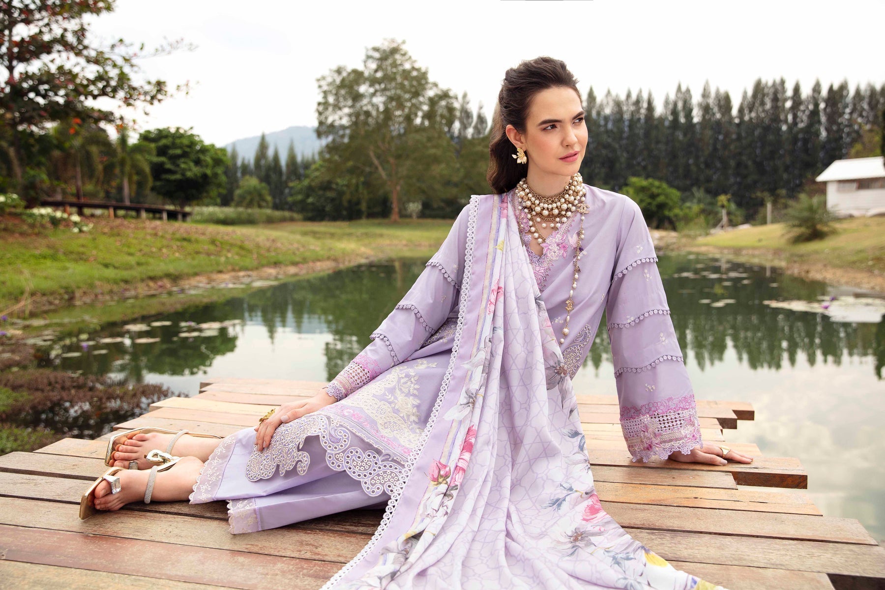 Sable Vogue | Luxury Lawn 24 | Aster - Official Sable Vogue stockist in UK - Sakeena London