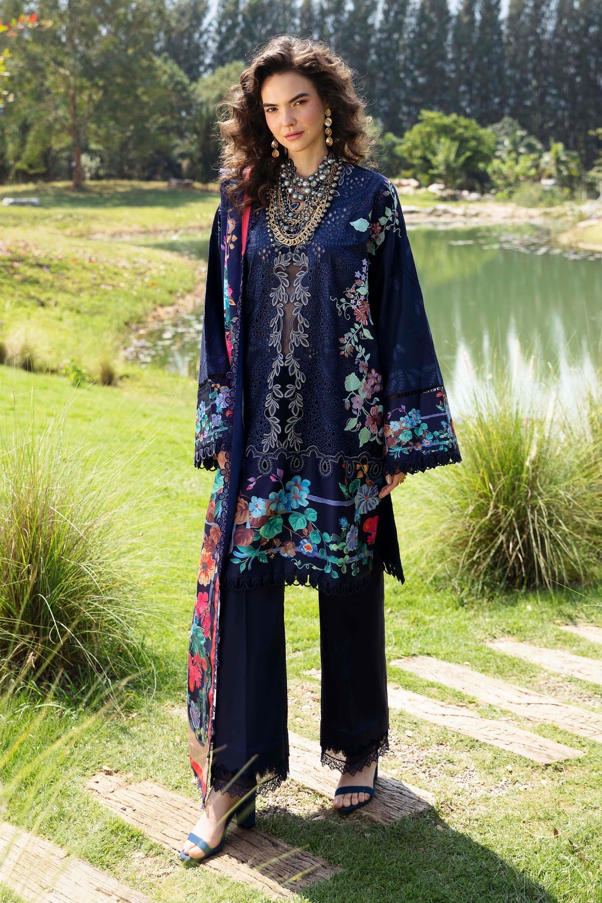 Sable Vogue | Luxury Lawn 24 | Blossom - Official Sable Vogue stockist in UK - Sakeena London