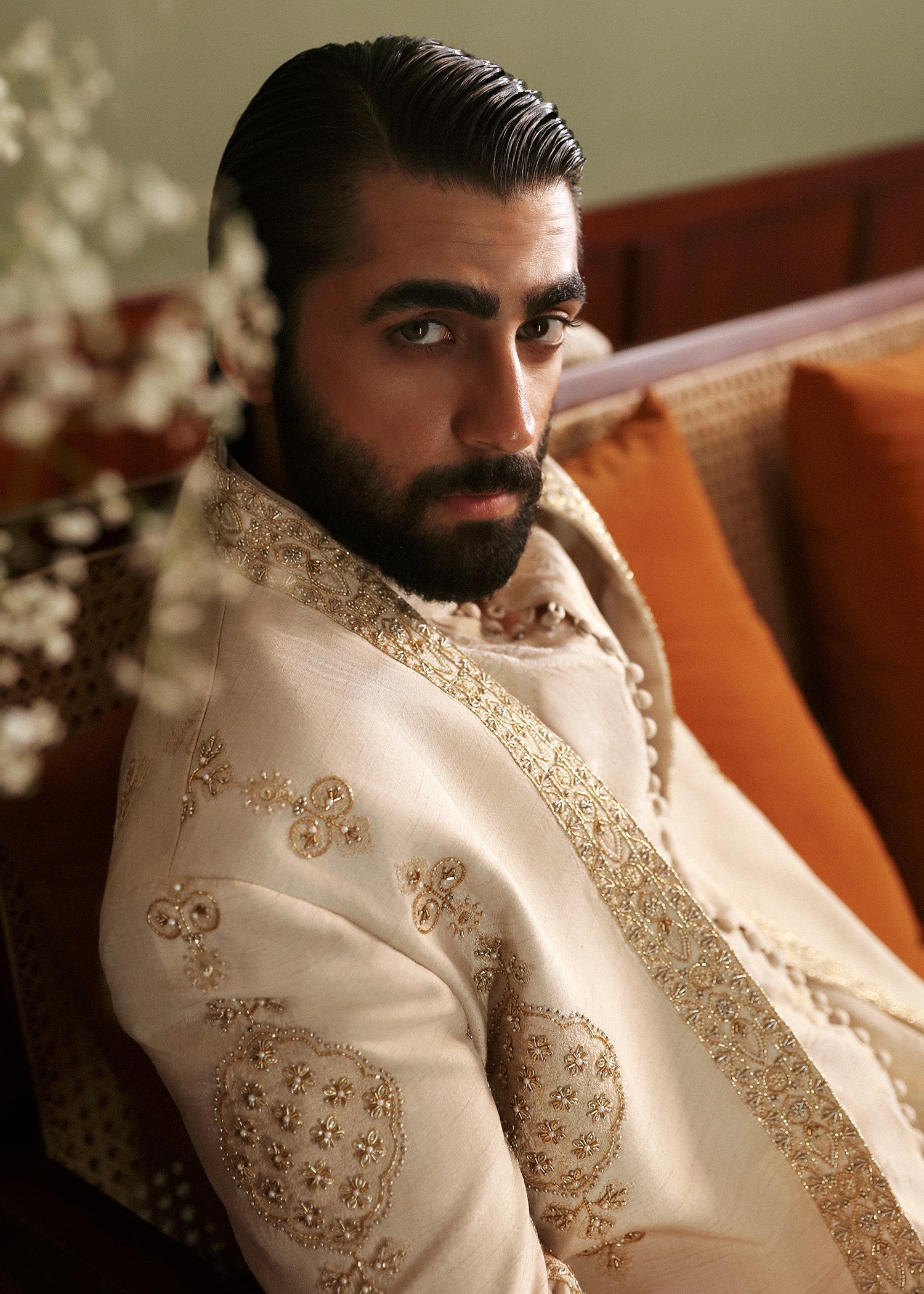 Pakistani Menswear | Sadaf Fawad Khan | Ashaar - Official Sadaf Fawad Khan stockist in UK - Sakeena London