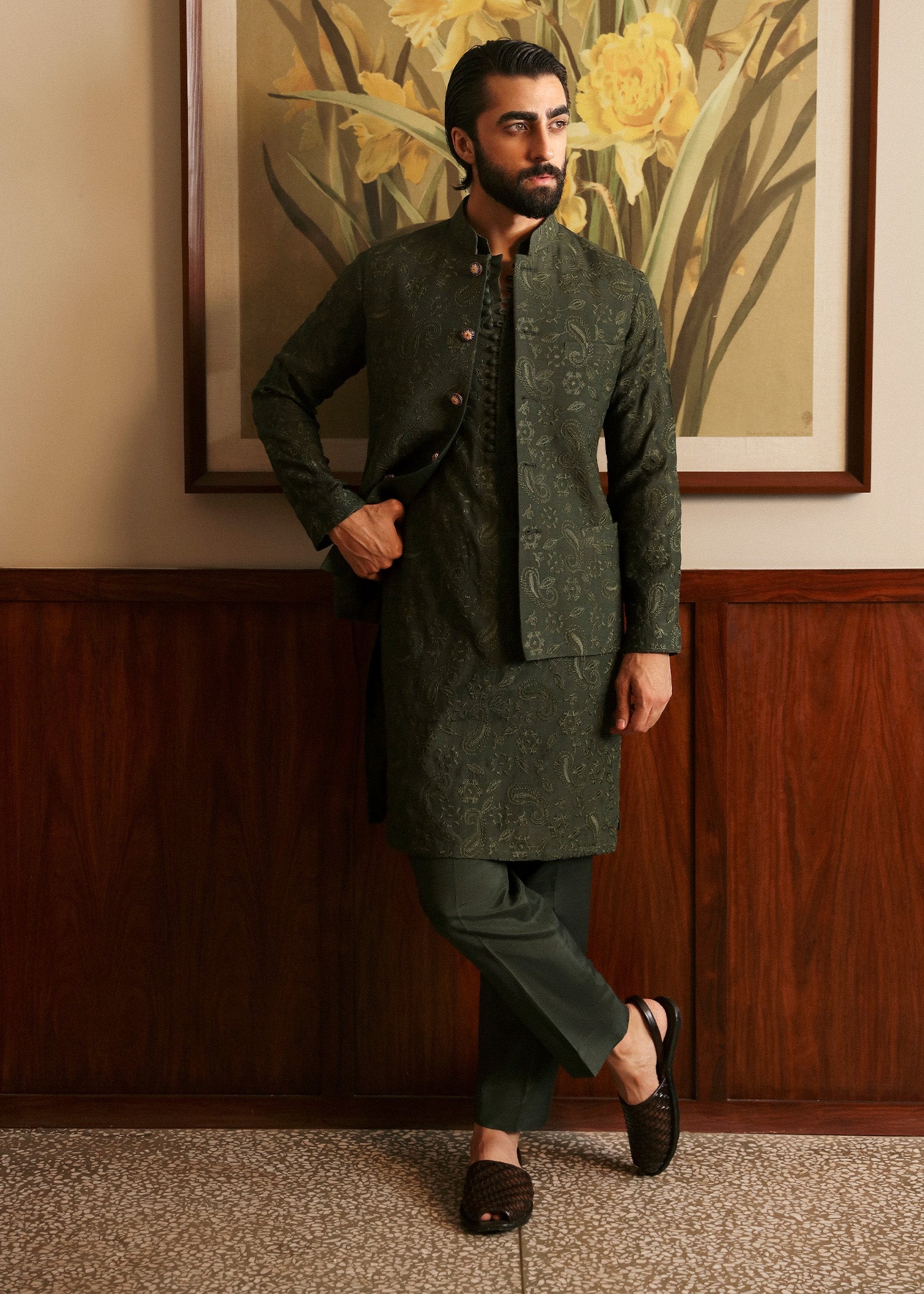 Pakistani Menswear | Sadaf Fawad Khan | Azlan - Official Sadaf Fawad Khan stockist in UK - Sakeena London