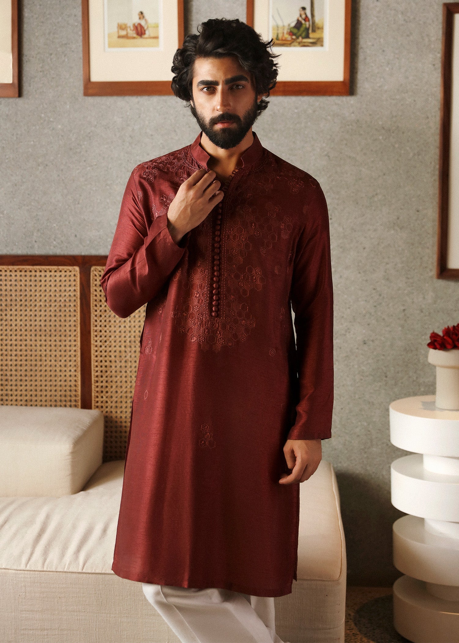 Pakistani Menswear | Sadaf Fawad Khan | Aariz - Official Sadaf Fawad Khan stockist in UK - Sakeena London