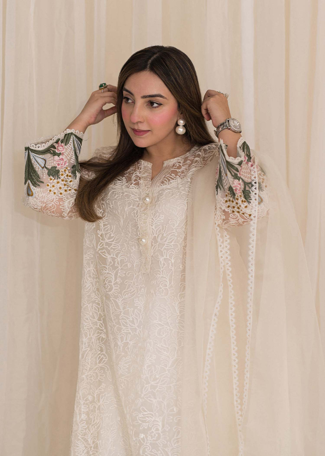 Sadaf Fawad Khan | Lyla Festive Pret | Plumeria - Official Sadaf Fawad Khan stockist in UK - Sakeena London