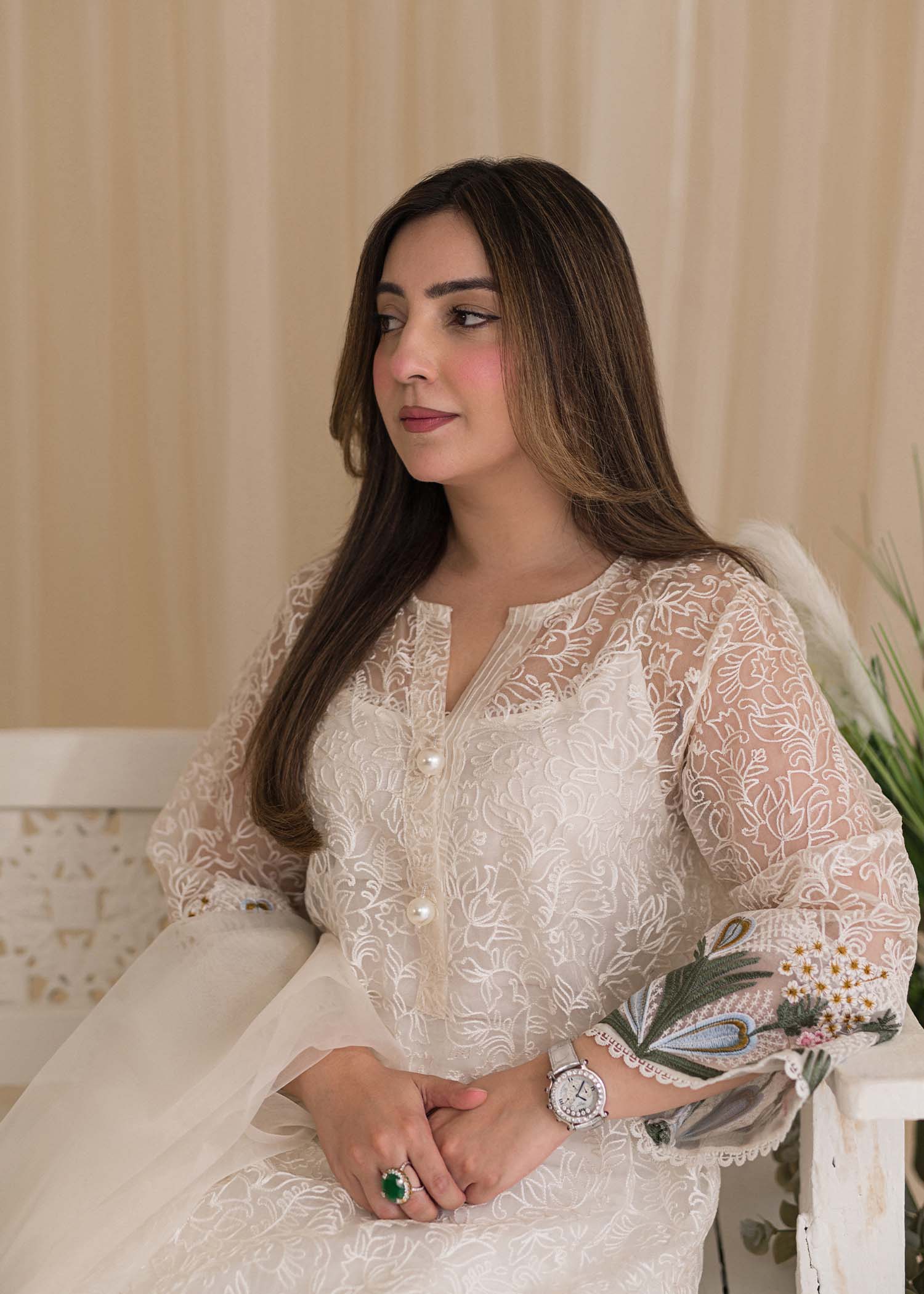 Sadaf Fawad Khan | Lyla Festive Pret | Plumeria - Official Sadaf Fawad Khan stockist in UK - Sakeena London
