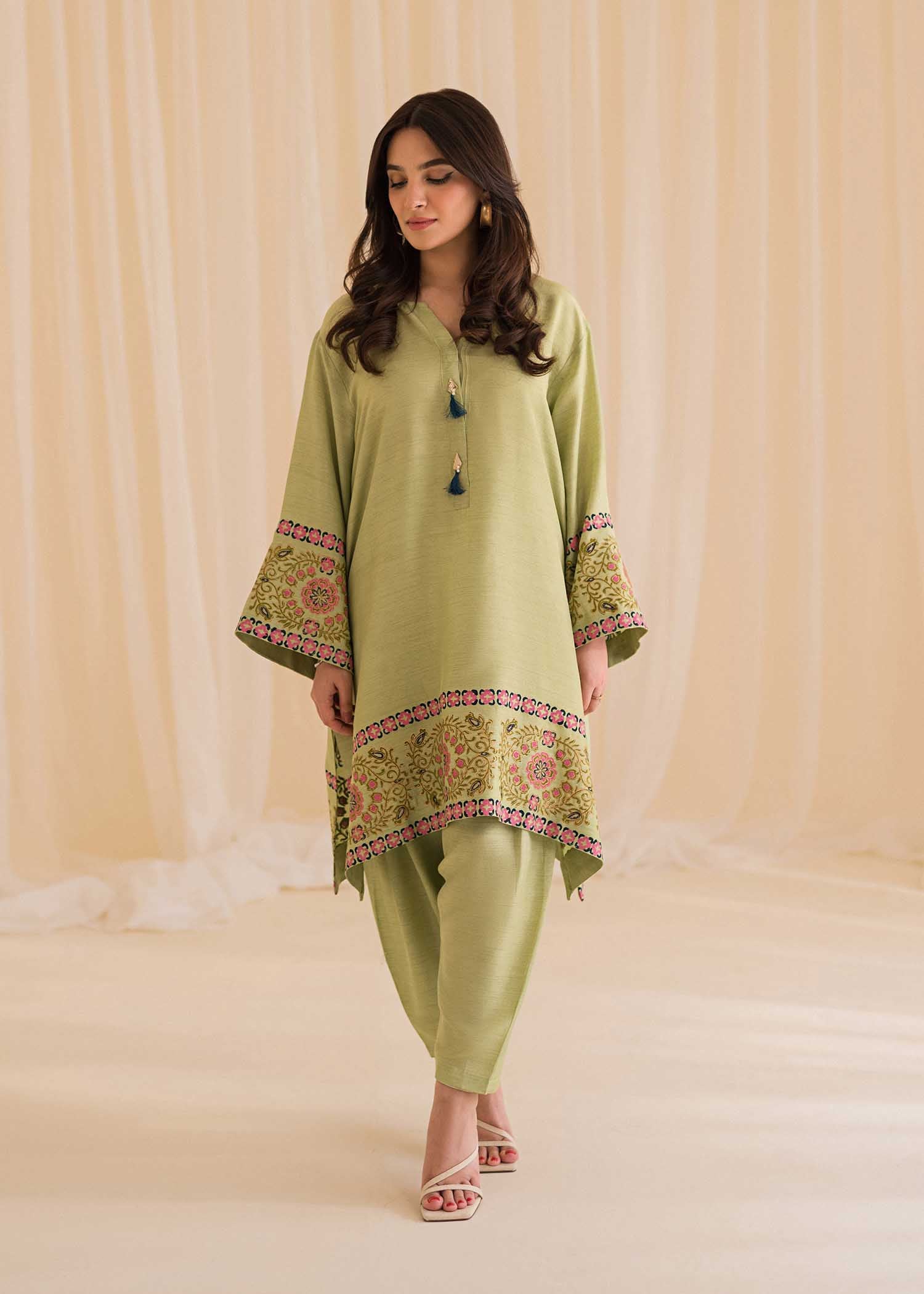 Sadaf Fawad Khan | Lyla Festive Pret | Moss - Official Sadaf Fawad Khan stockist in UK - Sakeena London