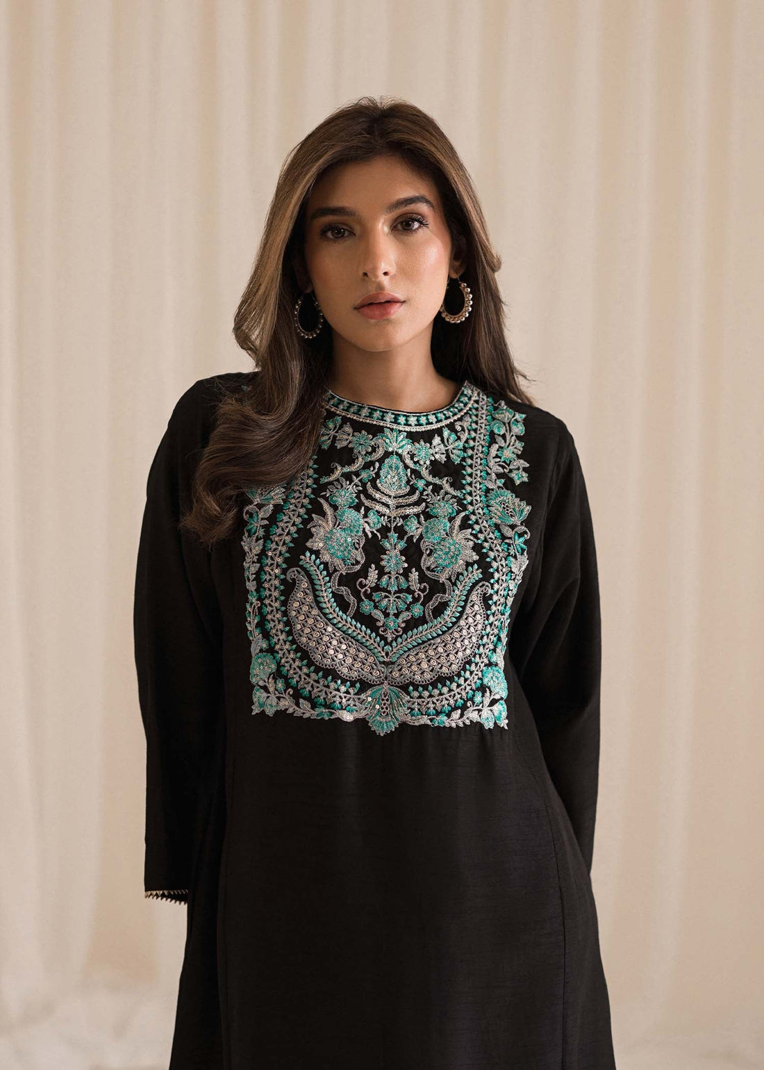 Sadaf Fawad Khan | Lyla Festive Pret | Black Pool - Official Sadaf Fawad Khan stockist in UK - Sakeena London