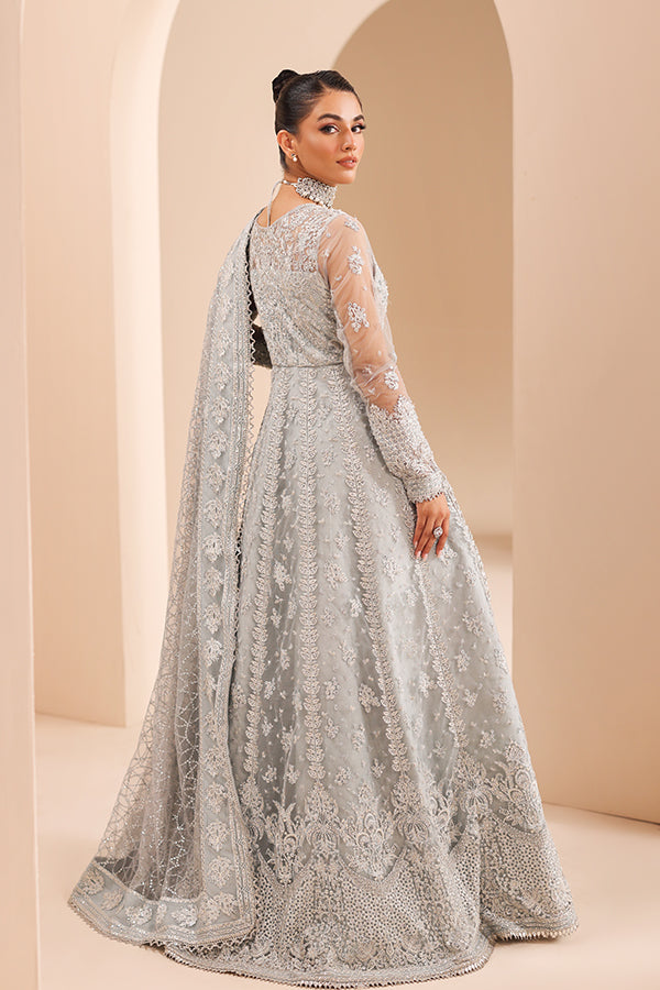 Saffron | Edel Formals Collection 24 | 04 Silver Whisper - Official Saffron stockist in UK - Sakeena London