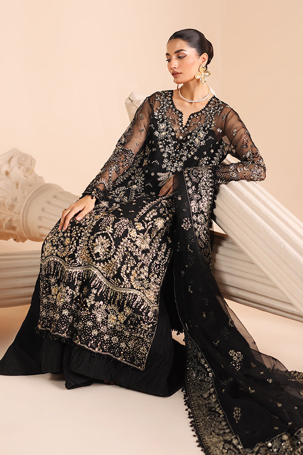 Saffron | Edel Formals Collection 24 | 08 Noir Dewdrop - Official Saffron stockist in UK - Sakeena London